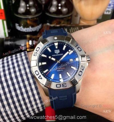 Knockoff Tag Heuer Aquaracer 300M Watch Bright Blue Dial