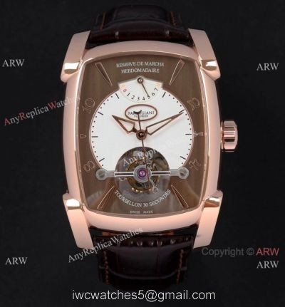 AAA Swiss Replica Parmigiani Fleurier Kalpagraphe Watch Rose Gold Tourbillon Dial