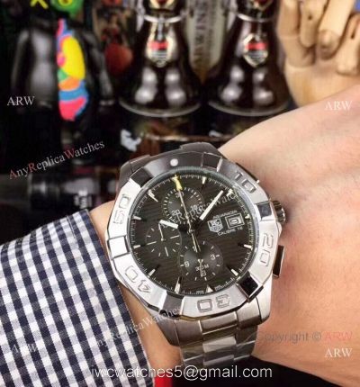 Tag Heuer Aquaracer Calibre 16 Chronograph Watches Ss Gray Face