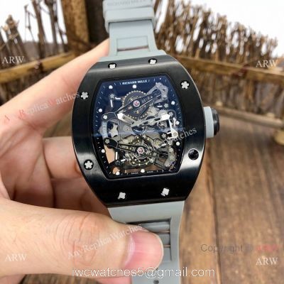Best Replica Richard Mille RM038 Men Watches Black Steel