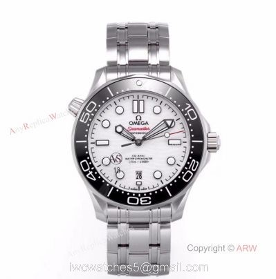 VS Factory Omega Seamaster 300 White Dial New 2020 Swiss Replica Watches For Men