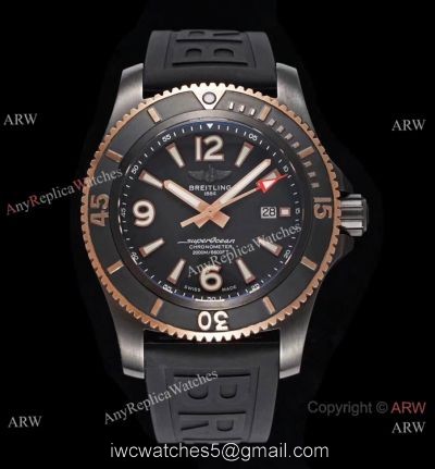 2020 New! Swiss Grade Copy Breitling Superocean Automatic Watch 2-Tone Rose Gold