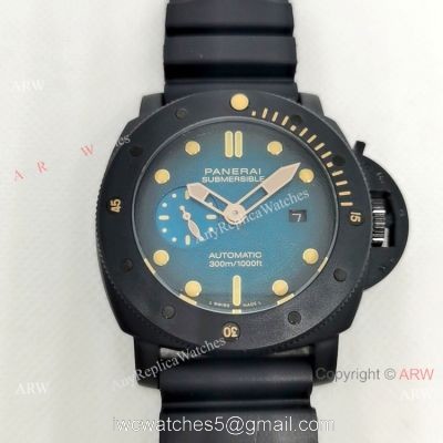 Replica Panerai Luminor Submersible 300m Blue and Black Watch