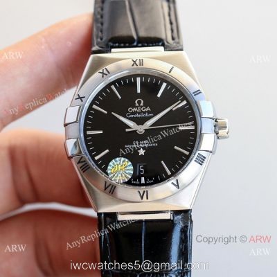 New! Swiss Replica Omega Constellation Gents Black Dial Watches