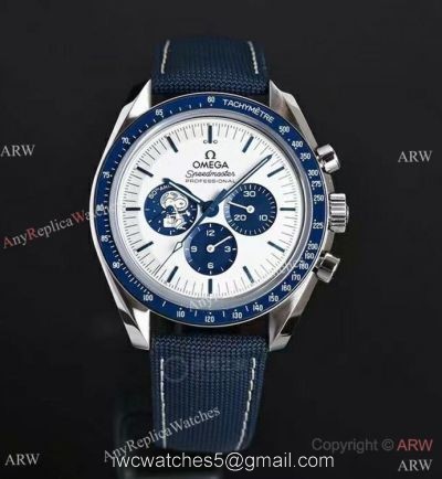 2021 Replica Omega Snoopy 50th Anniversary Watch 44.5mm Blue Bezel