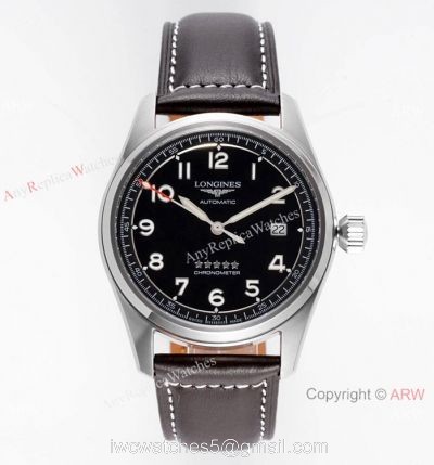 Swiss Grade Replica Longines Spirit Black Dial Watch  Vintage Watch