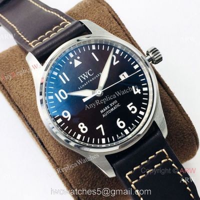 Swiss Replica IWC Pilots Mark XVIII ETA2892 Watch Chocolate Dial