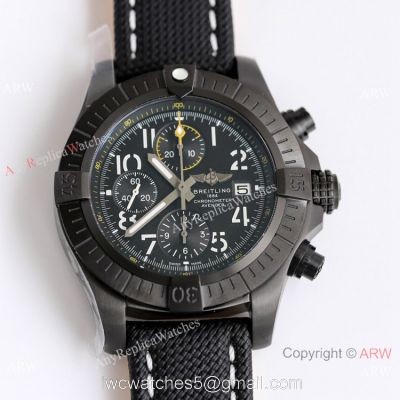 (GF) New Breitling Avenger Chronograph 45 Night Mission DLC Titanium Watch Asia 7750 Replica