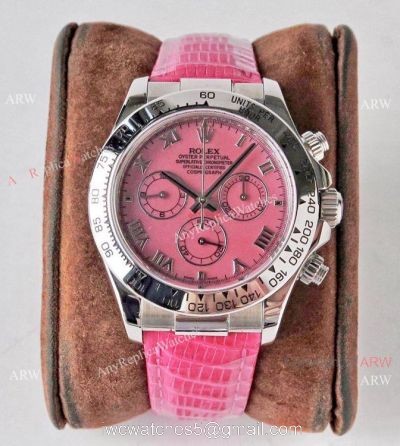 NEW! Rolex Daytona Pink Mother of Pearl Watch Swiss 7750 Movement