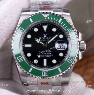 New Arrival! Rolex Submariner 41MM Green Blue Watch EW Factory 3235 Movement