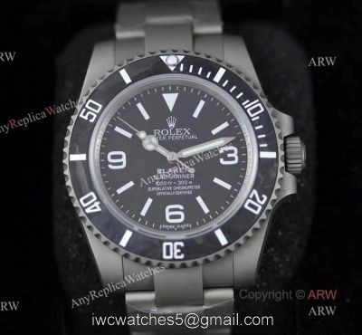 AAA Swiss ETA2824 Rolex Blaken Submariner No Date Knockoff Watches For Men