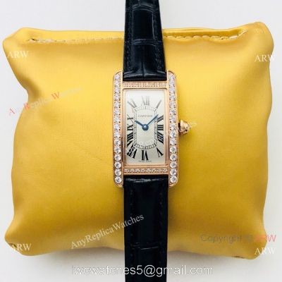 2020 New Copy Cartier Tank Americaine Women Watches Swiss Quartz Movement
