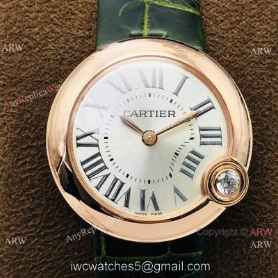 Swiss Copy Cartier Ballon Bleu De Quartz Watch Rose Gold 30mm
