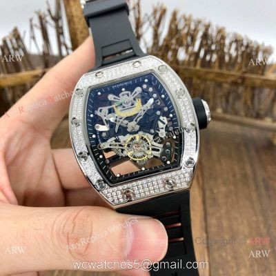 AAA Copy Richard Mille Bubba Watson RM38-01 Men Watch SS Diamond