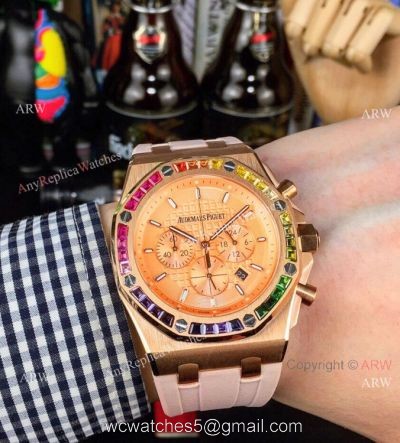 Best Copy Audemars Piguet Royal Oak Offshore 42mm Watches Rose Gold Dial