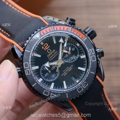 Best Replica Omega Planet Ocean 600m Watches Black Chronograph
