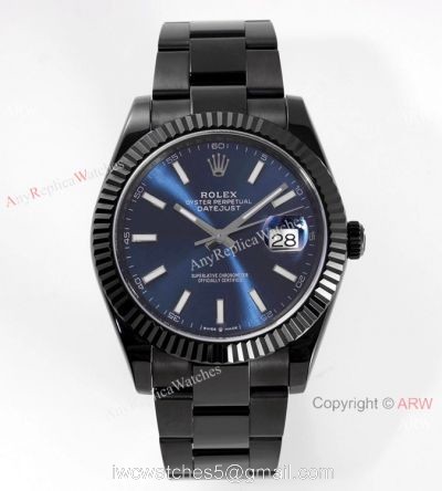 VR-Factory 1:1 Best Replica Rolex Datejust II Watch Black Venom Blue Dial