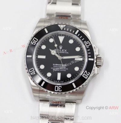 2021 New! EW Rolex Submariner NO Date 41MM Watch Black Ceramic Bezel