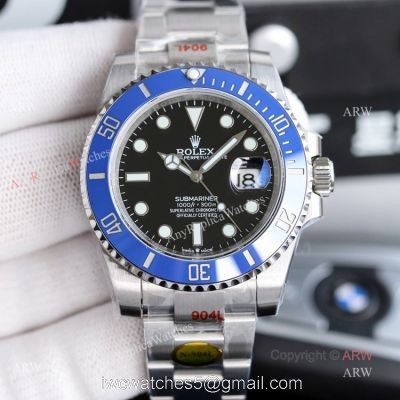 (V11) New Noob Rolex Submariner 2020 41mm Blue Bezel Replica Watch For Men