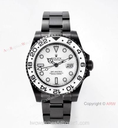 2020 NEW! AAA Replica Rolex GMT-Master II &8216;Oreo VR Swiss 3186 White Ceramic Watch