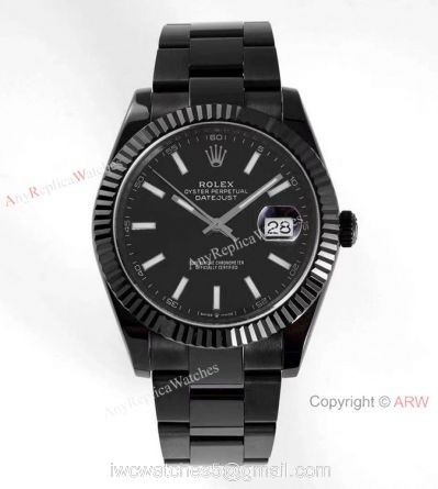 VR-Factory AAA Replica Rolex Datejust II Black Venom Watch 41mm Black Dial