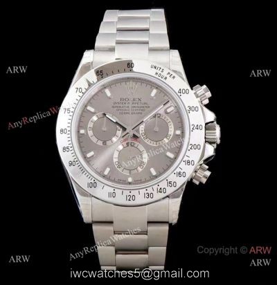 Best 1:1 Rolex Daytona JH Factory Swiss 4130 Chronograph Watch Copy Gray Face