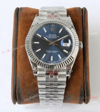 VR-Factory 1:1 Replica Rolex Datejust II 41mm Jubilee Watch Blue Dial