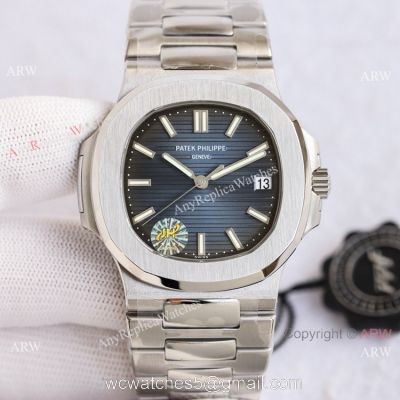 Swiss Grade Copy Patek Philippe Nautilus PPF Factory Cal324 Watch Blue Gradient Dial