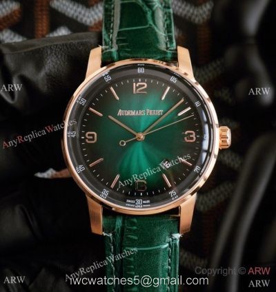 New Copy Audemars Piguet Code 11.59 Watches Green Gradient Dial Rose Gold