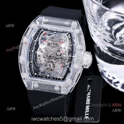Replica Richard Mille RM 56 01 Sapphire Hublot Black Rubber Band Watch