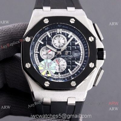 JF 1:1 Swiss 3126 Audemars Piguet AP Royal Oak Offshore 26400io Rubber Strap Watch Super Clone