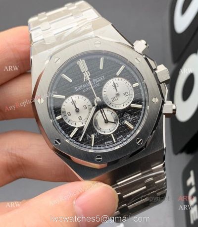 OM Factory Audemars Piguet Royal Oak Chronograph Black Dial Watch 41mm