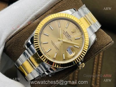 (VSF) New VSF Datejust 41 Gold Dial Swiss 3235 Automatic Watch Replica