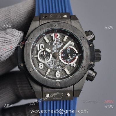 Luxury Copy Hublot Big Bang Unico Black Blue Watches