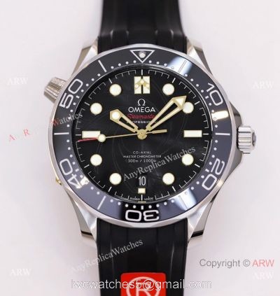 Super Clone Omega Seamaster Diver 300m &8216;James Bond Limited Edition OR 8800 Watch Rubber Strap