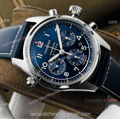 CF Factory 1:1 Replica Longines Spirit ETA 7753 Chronograph Watch Blue Face