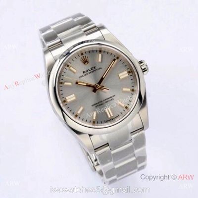 2020 Novelty! High-end Copy Rolex Oyster Perpetual 126000 EW Factory Swiss 3230 Silver Dial Watch 36mm for Men