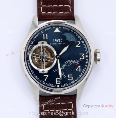 BBR Swiss Replica IWC Big Pilots Constant-Force Tourbillon Watch Blue Dial