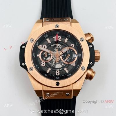 Replica Hublot Big Bang Chronograph Rose God Watch 42mm