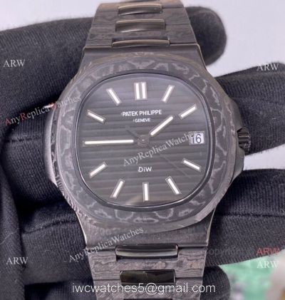 3K Factory Patek Philippe DiW Carbon Nautilus 5711 &8216;Black Grail Watch Super Clone