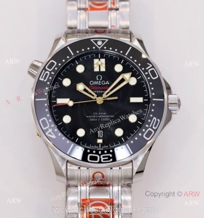 Super Clone Omega Seamaster Diver 300m &8216;James Bond Limited Edition OR 8800 Watch Stainless Steel