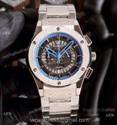 2021 Copy Hublot Geneve Big Bang Skeleton Stainless Steel Watch