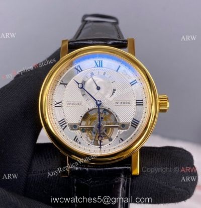 Swiss Copy Breguet N3006 Classique Complication Tourbillon 42mm Watch Yellow Gold