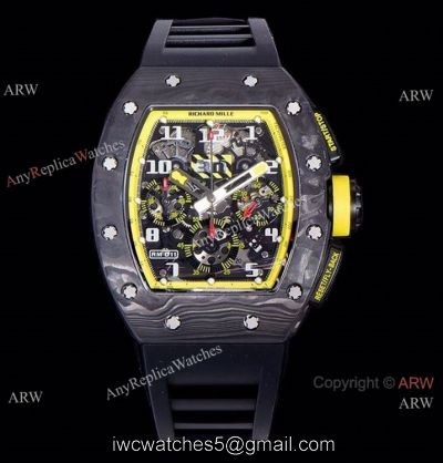 KV Factory Richard Mille RM011 Flyback Chronograph Yellow Storm Watch Chronograph