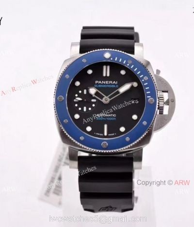 New 2021 Panerai PAM 1209 Submersible Azzurro Blue 42mm Watch VSF Panerai