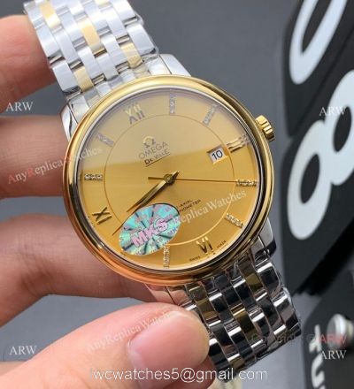 MKS Factory Omega Classic De Ville Swiss 9015 Watch Two Tone