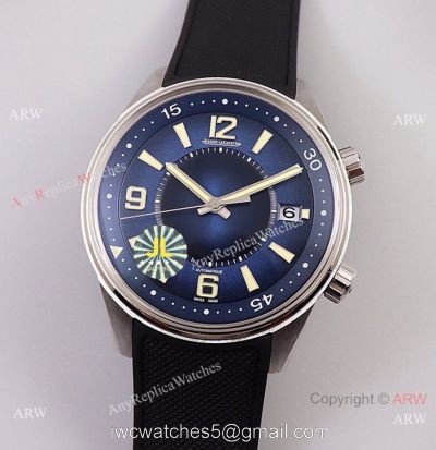 Swiss Copy Jaeger-LeCoultre Polaris Date Q9068681 Watch Blue Dial