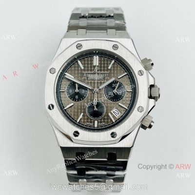 New Copy Audemars Piguet Royal Oak Chrono Gray Black Dial Watch