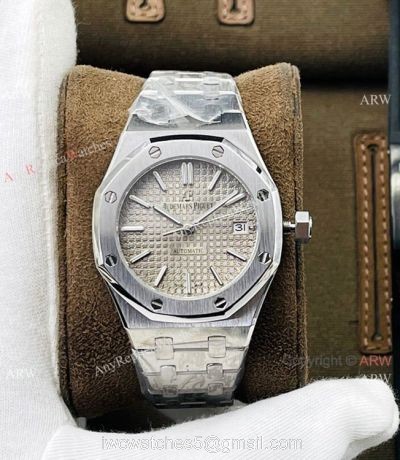 TWS factory V3 Version Audemars Piguet Royal Oak Cal.3120 Lady Watch Gray Dial  AAA Replica
