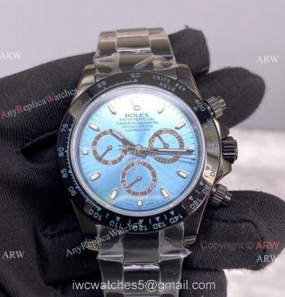New! Swiss Copy Rolex Daytona Ice Blue 116506 Blacksteel Watch 7750 Chronograph